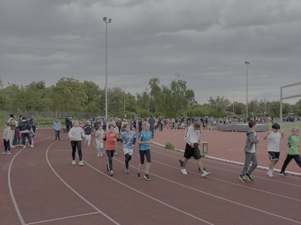 Schüler beim Sponsorenlauf